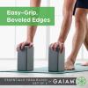 Gaiam Yoga Block – Supportive Latex-Free Eva Foam – Soft Non-Slip Surface with Beveled Edges for Yoga, Pilates, Meditation – Yoga Accessories for Stability, Balance, Deepen Stretches(2pk Black)