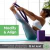 Gaiam Yoga Block – Supportive Latex-Free Eva Foam – Soft Non-Slip Surface with Beveled Edges for Yoga, Pilates, Meditation – Yoga Accessories for Stability, Balance, Deepen Stretches(2pk Combo Black)