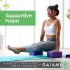 Gaiam Yoga Block – Supportive Latex-Free Eva Foam – Soft Non-Slip Surface with Beveled Edges for Yoga, Pilates, Meditation – Yoga Accessories for Stability, Balance, Deepen Stretches(Grey)