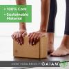 Gaiam Yoga Block – Supportive Latex-Free Eva Foam – Soft Non-Slip Surface with Beveled Edges for Yoga, Pilates, Meditation – Yoga Accessories for Stability, Balance, Deepen Stretches(Cork (Premium))