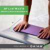 Gaiam Yoga Block Wedge – Lightweight EVA Foam – Yoga Wedge for Wrist and Lower Back Support – Slant Board for Comfortable Yoga Poses and Angles, (20″ L x 6″ W x 2″ H), Deep Purple