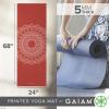 Gaiam Yoga Mat – Premium 5mm Print Thick Non Slip Exercise & Fitness Mat for All Types of Yoga, Pilates & Floor Workouts (68″ x 24″ x 5mm)(Sunburnt Marrakesh)