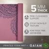 Gaiam Yoga Mat – Premium 5mm Print Thick Non Slip Exercise & Fitness Mat for All Types of Yoga, Pilates & Floor Workouts (68″ x 24″ x 5mm)(Paisley Tropical)