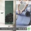 Gaiam Yoga Mat – Premium 6mm Print Extra Thick Non Slip Exercise & Fitness Mat for All Types of Yoga, Pilates & Floor Workouts (68″L x 24″W x 6mm Thick)(Luminary)