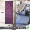 Gaiam Yoga Mat – Premium 6mm Print Extra Thick Non Slip Exercise & Fitness Mat for All Types of Yoga, Pilates & Floor Workouts (68″L x 24″W x 6mm Thick)(Athenian Rose)