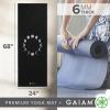 Gaiam Yoga Mat – Premium 6mm Print Extra Thick Non Slip Exercise & Fitness Mat for All Types of Yoga, Pilates & Floor Workouts (68″L x 24″W x 6mm Thick)(New Moon)