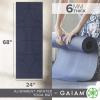 Gaiam Yoga Mat – Premium 6mm Print Extra Thick Non Slip Exercise & Fitness Mat for All Types of Yoga, Pilates & Floor Workouts (68″L x 24″W x 6mm Thick)(Alignment Print (Ink))