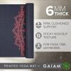 Gaiam Yoga Mat – Premium 6mm Print Extra Thick Non Slip Exercise & Fitness Mat for All Types of Yoga, Pilates & Floor Workouts (68″L x 24″W x 6mm Thick)(Pink Marrakesh)