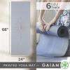 Gaiam Yoga Mat – Premium 6mm Print Extra Thick Non Slip Exercise & Fitness Mat for All Types of Yoga, Pilates & Floor Workouts (68″L x 24″W x 6mm Thick)(Violet Vision)