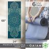 Gaiam Yoga Mat – Premium 6mm Print Reversible Extra Thick Non Slip Exercise & Fitness Mat for All Types of Yoga, Pilates & Floor Workouts (68″ x 24″ x 6mm Thick)(Seaglass)