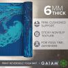 Gaiam Yoga Mat – Premium 6mm Print Reversible Extra Thick Non Slip Exercise & Fitness Mat for All Types of Yoga, Pilates & Floor Workouts (68″ x 24″ x 6mm Thick)(Peaceful Waters)