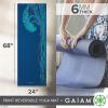 Gaiam Yoga Mat – Premium 6mm Print Reversible Extra Thick Non Slip Exercise & Fitness Mat for All Types of Yoga, Pilates & Floor Workouts (68″ x 24″ x 6mm Thick)(Peaceful Waters)