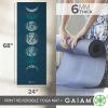 Gaiam Yoga Mat – Premium 6mm Print Reversible Extra Thick Non Slip Exercise & Fitness Mat for All Types of Yoga, Pilates & Floor Workouts (68″ x 24″ x 6mm Thick)(Lunar Wave)