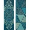 Gaiam Yoga Mat – Premium 6mm Print Reversible Extra Thick Non Slip Exercise & Fitness Mat for All Types of Yoga, Pilates & Floor Workouts (68″ x 24″ x 6mm Thick)(Seaglass)