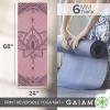 Gaiam Yoga Mat – Premium 6mm Print Reversible Extra Thick Non Slip Exercise & Fitness Mat for All Types of Yoga, Pilates & Floor Workouts (68″ x 24″ x 6mm Thick)(Inner Peace Lotus)