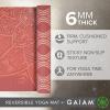 Gaiam Yoga Mat – Premium 6mm Print Reversible Extra Thick Non Slip Exercise & Fitness Mat for All Types of Yoga, Pilates & Floor Workouts (68″ x 24″ x 6mm Thick)(Changing Petals)
