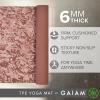 Gaiam Yoga Mat Performance TPE Exercise & Fitness Mat for All Types of Yoga, Pilates & Floor Exercises(English Rose Camo)