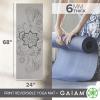 Gaiam Yoga Mat Premium Print Reversible Extra Thick Non Slip Exercise & Fitness Mat for All Types of Yoga, Pilates & Floor Workouts, Celestial Dove, 6mm