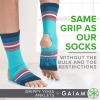 Gaiam Yoga Sock Anklets – Grippy Leg Warmer Ankle Socks for Yoga, Barre, Pilates, Dance, Aerobics(Bermuda Blue)
