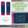 Gaiam Yoga Sock Anklets – Grippy Leg Warmer Ankle Socks for Yoga, Barre, Pilates, Dance, Aerobics(Wild Berry)