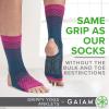 Gaiam Yoga Sock Anklets – Grippy Leg Warmer Ankle Socks for Yoga, Barre, Pilates, Dance, Aerobics(Wild Berry)