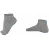Gaiam Yoga Socks – Toeless Grippy Non Slip Sticky Grip Accessories for Women & Men(Heather Grey)