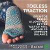 Gaiam Yoga Socks – Toeless Grippy Non Slip Sticky Grip Accessories for Women & Men(Heather Grey/Black)