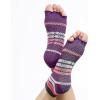 Gaiam Yoga Socks – Toeless Grippy Non Slip Sticky Grip Accessories for Women & Men(Pink/Purple)