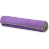 Gaiam Yoga Towel – Mat Sized Active Dry Non Slip Moisture Wicking Sweat Absorbent Microfiber Hot Yoga Towel for Women & Men | Stay-Put Corner Pockets (70″ Long x 26″ Wide)(Purple)