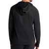 Gaiam mens Restorative Hoodie, Relaxed Fit, Stretch Heavyweight Fleece Material(Black)