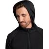Gaiam mens Serenity Flow Long Sleeve Cowl Neck Quarter-zip Hoodie, Standard Fit, Stretch Midweight Material(Black)