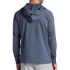 Gaiam mens Serenity Flow Long Sleeve Cowl Neck Quarter-zip Hoodie, Standard Fit, Stretch Midweight Material(Cool Grey Heather)