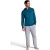 Gaiam mens Serenity Flow Long Sleeve Cowl Neck Quarter-zip Hoodie, Standard Fit, Stretch Midweight Material(Submerged Heather)