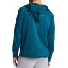 Gaiam mens Serenity Flow Long Sleeve Cowl Neck Quarter-zip Hoodie, Standard Fit, Stretch Midweight Material(Submerged Heather)