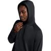 Gaiam mens Zen Flex Pullover Hoodie, Standard Fit, Stretch Midweight Terry Material(Black)