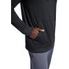 Gaiam mens Zen Flex Pullover Hoodie, Standard Fit, Stretch Midweight Terry Material(Black)