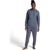 Gaiam mens Zen Flex Pullover Hoodie, Standard Fit, Stretch Midweight Terry Material(Cool Grey Heather)