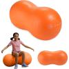 Active Seat Peanut Shaped Bounce Desk Chair, Exercise Yoga Balance Sitting Ball(Orange)