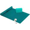 Gaiam 4mm Beginners Yoga Kit(Teal)