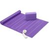 Gaiam Beginner’s Yoga Starter Kit (Yoga Mat, Yoga Block, Yoga Strap)(Purple)