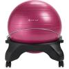 Gaiam Classic Backless Balance Ball Chair – Exercise Stability Yoga Ball Premium Ergonomic Chair for Home and Office Desk with Air Pump, Exercise Guide and Satisfaction Guarantee