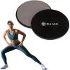Gaiam Core Sliding Discs – Dual Sided Workout Sliders for Carpet & Hardwood Floor – Home Ab Pads Exercise Equipment Fitness Sliders for Women and Men, Grey/Black(1 EA)