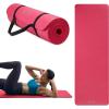 Gaiam Essentials 2/5″ Thick (10mm) Yoga & Pilates, Fitness & Exercise Mat with Easy-Cinch Carrier Strap Cushion Support For Fitness and Gym Workouts(Pink)