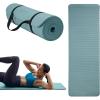 Gaiam Essentials 2/5″ Thick (10mm) Yoga & Pilates, Fitness & Exercise Mat with Easy-Cinch Carrier Strap Cushion Support For Fitness and Gym Workouts(Balsam)