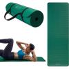 Gaiam Essentials 2/5″ Thick (10mm) Yoga & Pilates, Fitness & Exercise Mat with Easy-Cinch Carrier Strap Cushion Support For Fitness and Gym Workouts(Green)