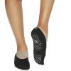 Gaiam Grippy Studio Yoga Socks for Extra Grip in Standard or Hot Yoga(Black/Grey)