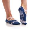 Gaiam Grippy Studio Yoga Socks for Extra Grip in Standard or Hot Yoga(Indigo)