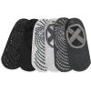 Gaiam Grippy Studio Yoga Socks for Extra Grip in Standard or Hot Yoga(Midnight/Black/Grey)