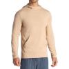 Gaiam Mens Bliss Balance Long Sleeve Pullover Hoodie, Relaxed Fit, Stretch Midweight Material(Humus)