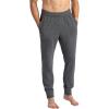 Gaiam Mens Comfort Jogger, Relaxed Fit, 30” Inseam, Stretch Heavyweight Material(Charcoal Heather)